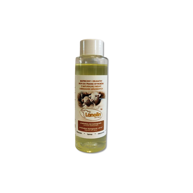 LANOLIN 100 ml - płyn do prania wełny merino camel kaszmir - lanolina z nanosrebrem