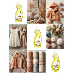 LANOLIN 3000 ml - płyn do prania wełny alpaka merino kamel kaszmir - lanolina z nanosrebrem