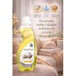 LANOLIN 3000 ml - płyn do prania wełny alpaka merino kamel kaszmir - lanolina z nanosrebrem