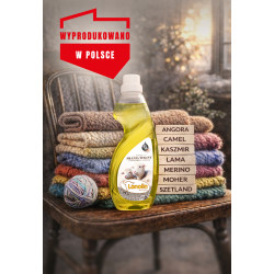 LANOLIN 1500 ml - płyn do prania wełny alpaka merino kamel kaszmir - lanolina z nanosrebrem