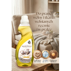 LANOLIN 2x0,5 L - płyn do prania wełny alpaka merino kamel kaszmir - lanolina z nanosrebrem